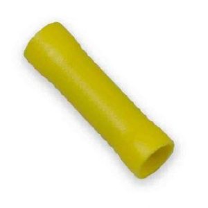 WirthCo Wire Terminal End, Battery Doctor ®, Vinyl Butt Connector, 12-10 Gauge Wire, Case of 100, Yellow – 80217