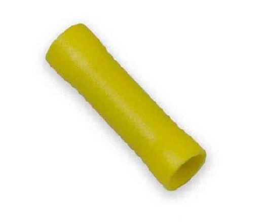 WirthCo Wire Terminal End, Battery Doctor ®, Vinyl Butt Connector, 12-10 Gauge Wire, Case of 100, Yellow – 80217