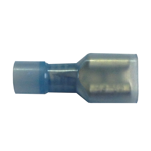 WirthCo Wire Terminal End, 1/4 Inch Fully Insulated Female Quick Disconnect, 16-14 Gauge Wire, Case of 100 – 80250