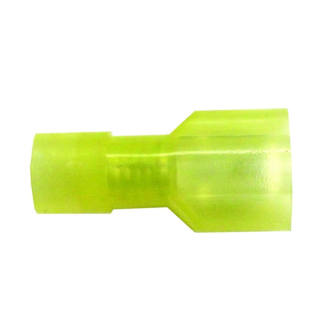 WirthCo Wire Terminal End, 1/4 Inch Fully Insulated Male Quick Disconnect, 22-18 Gauge Wire, Case of 100 – 80254