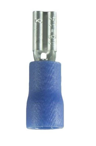 WirthCo Wire Terminal End, Battery Doctor ®, 0.11 Tab Female Quick Disconnect, 16-14 Gauge Wire, Vinyl Insulation, Pack of 100 – 80274