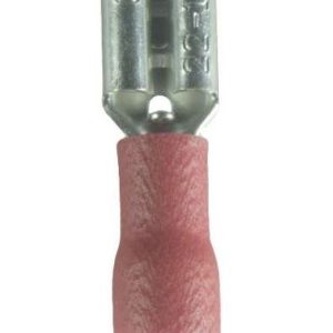 WirthCo Wire Terminal End, Battery Doctor ®, 0.187 Tab Female Quick Disconnect, 22-18 Gauge Wire, Vinyl Insulation, Pack of 100 – 80276