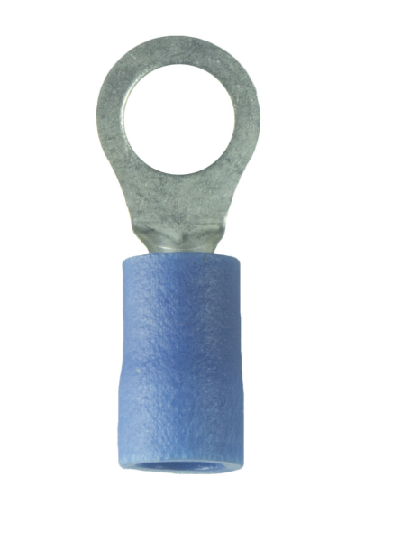 WirthCo Wire Terminal End, #10 Vinyl Ring Terminal, 16-14 Gauge Wire, Case of 100 – 80338
