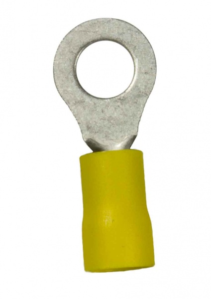 WirthCo Wire Terminal End, 1/4 Inch Vinyl Ring Terminal, 12-10 Gauge Wire, Case of 100 – 80346