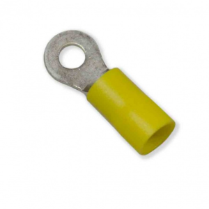 WirthCo Wire Terminal End, 3/8 Inch Vinyl Ring Terminal, 12-10 Gauge Wire, Case of 100 – 80357
