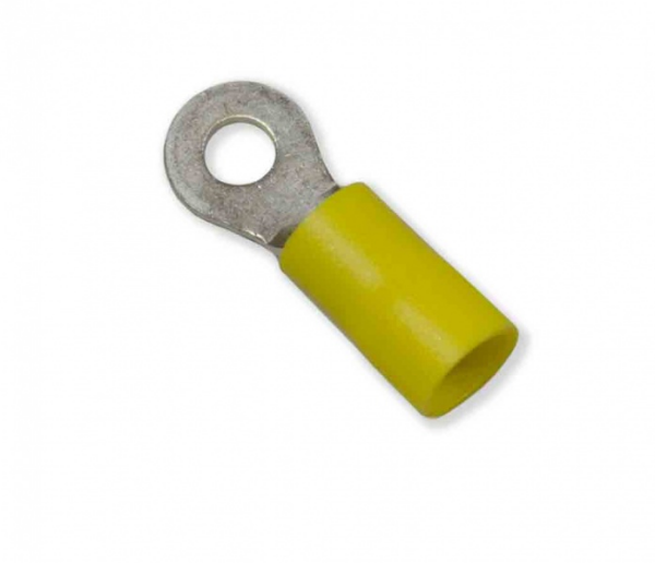 WirthCo Wire Terminal End, 3/8 Inch Vinyl Ring Terminal, 12-10 Gauge Wire, Case of 100 – 80357