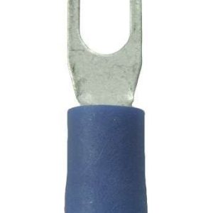 WirthCo Wire Terminal End, Battery Doctor ®, #6 Fork Terminal, 16-14 Gauge Wire, Vinyl Insulation, Pack of 100 – 80409