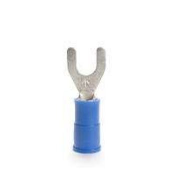 WirthCo Wire Terminal End, Battery Doctor ®, #10 Fork Terminal, 16-14 Gauge Wire, Vinyl Insulation, Pack of 100 – 80421