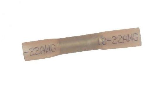 WirthCo Wire Terminal End, Battery Doctor ®, Heat Shrink Butt Connector, 22-18 Gauge Wire, Set of 100, Red – 80427