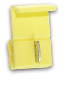 WirthCo Wire Terminal End, Battery Doctor ®, Heat Shrink Butt Connector, 10-12 Gauge Wire, Set of 100, Yellow – 80429
