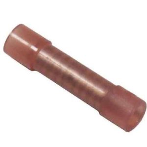 WirthCo Wire Terminal End, Battery Doctor ®, Nylon Insulated Butt Connector, 22-18 Gauge Wire, Pack of 25 – 80801