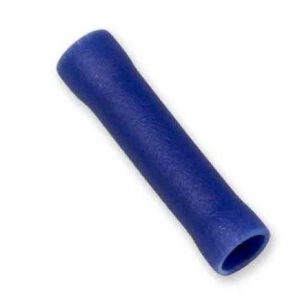WirthCo Wire Terminal End, Battery Doctor ®, Vinyl Insulated Butt Connector, 16-14 Gauge Wire, Pack of 25, Blue – 80813