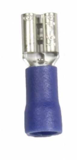 WirthCo Wire Terminal End, 3/16 Inch Vinyl Insulated Female Quick Disconnect, 16-14 Gauge Wire, Pack of 25 – 80824