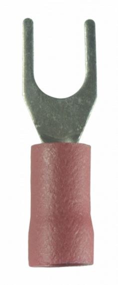 WirthCo Wire Terminal End, #8 Vinyl Insulated Fork Terminal, 22-18 Gauge Wire, Pack of 25 – 80838