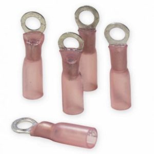 WirthCo Wire Terminal End, #10 Nylon Insulated Ring Terminal, 22-18 Gauge Wire, Pack of 5 – 80843