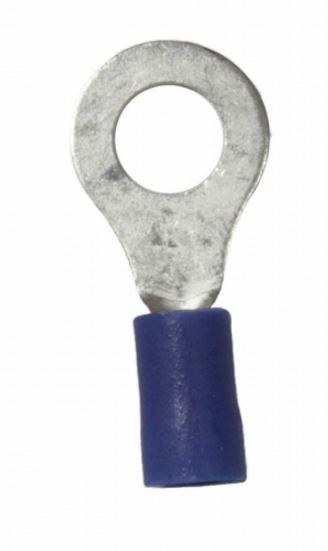 WirthCo Wire Terminal End, 1/4 Inch Vinyl Insulated Ring Terminal, 16-14 Gauge Wire, Pack of 25 – 80847