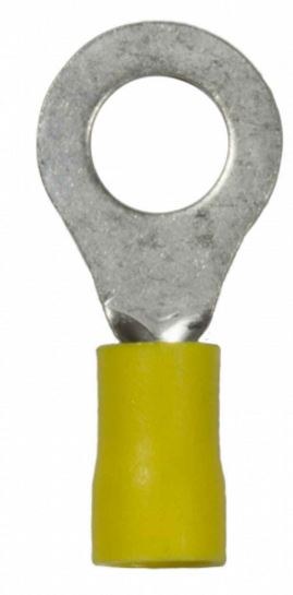 WirthCo Wire Terminal End, 5/16 Inch Vinyl Insulated Ring Terminal, 12-10 Gauge Wire, Pack of 25 – 80859