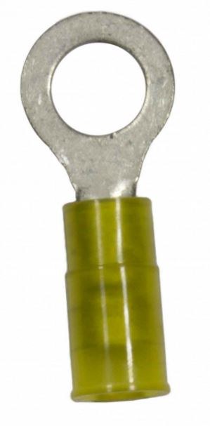WirthCo Wire Terminal End, 5/16 Inch Nylon Insulated Ring Terminal, 12-10 Gauge Wire, Pack of 5 – 80865