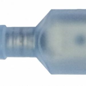 WirthCo Wire Terminal End, 1/4 Inch Nylon Fully Insulated Male Quick Disconnect, 16-14 Gauge Wire, Pack of 5 – 80876