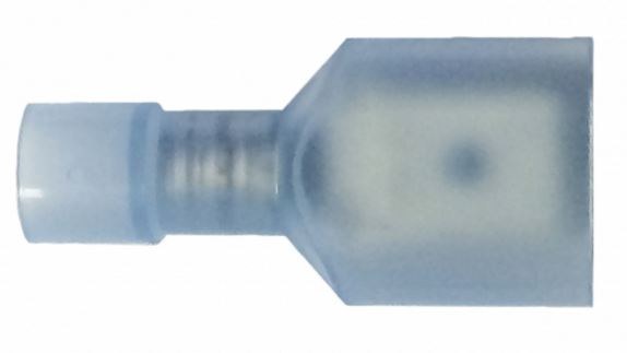 WirthCo Wire Terminal End, 1/4 Inch Nylon Fully Insulated Male Quick Disconnect, 16-14 Gauge Wire, Pack of 5 – 80876