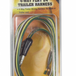 WirthCo Trailer Wiring Connector, Trailer Side, 4-WAY Male Plug, 24 Inch Lead Length – 80903
