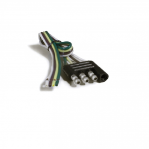 WirthCo Trailer Wiring Connector, Trailer Side, 4-WAY Male Plug, 48 Inch Lead Length – 80905