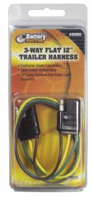 WirthCo Trailer Wiring Connector, Vehicle Side, 4-WAY Circuit Connector, 48 Inch Lead Length – 80909