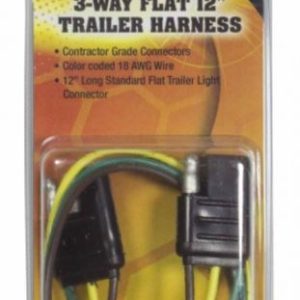 WirthCo Trailer Wiring Connector, Vehicle Side, 4-WAY Circuit Connector, 60 Inch Lead Length – 80910