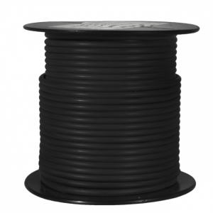 WirthCo Primary Wire, Stranded Conductor, 14 Gauge, Black, 100 Feet Spool, Copper Conductor/ Cross-Linked Polyethylene Insulation – 81015
