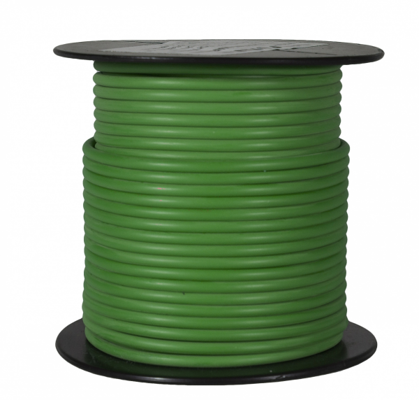 WirthCo Primary Wire, Stranded Conductor, 14 Gauge, Green, 100 Feet Spool, Copper Conductor/ Cross-Linked Polyethylene Insulation – 81018