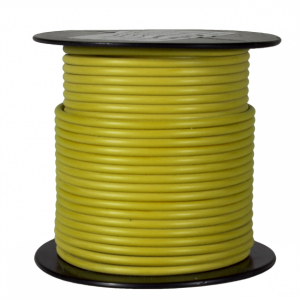 WirthCo Primary Wire, Stranded Conductor, 14 Gauge, Yellow, 100 Feet Spool, Copper Conductor/ Cross-Linked Polyethylene Insulation – 81022