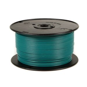 WirthCo Primary Wire, Stranded Conductor, 16 Gauge, Green, 100 Feet Spool, Copper Conductor/ Cross-Linked Polyethylene Insulation – 81034