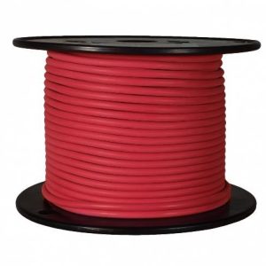 WirthCo Primary Wire, Stranded Conductor, 16 Gauge, Red, 100 Feet Spool, Copper Conductor/ Cross-Linked Polyethylene Insulation – 81036