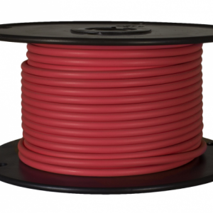 WirthCo Primary Wire, Stranded Conductor, 18 Gauge, Red, 100 Feet Spool, Copper Conductor/ Cross-Linked Polyethylene Insulation – 81043