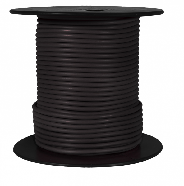 WirthCo Primary Wire, Stranded Conductor, 12 Gauge, Black, 100 Feet Spool, Copper Conductor/ PVC Insulation – 81061
