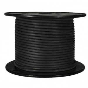 WirthCo Primary Wire, Stranded Conductor, 16 Gauge, Black, 100 Feet Spool, Copper Conductor/ PVC Insulation – 81098
