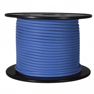 WirthCo Primary Wire, Stranded Conductor, 16 Gauge, Blue, 100 Feet Spool, Copper Conductor/ PVC Insulation – 81099