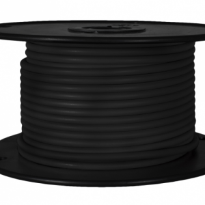 WirthCo Primary Wire, Stranded Conductor, 18 Gauge, Black, 100 Feet Spool, Copper Conductor/ PVC Insulation – 81107