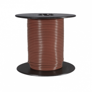 WirthCo Primary Wire, Stranded Conductor, 20 Gauge, Brown, 100 Feet Spool, Copper Conductor/ PVC Insulation – 81116