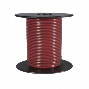 WirthCo Primary Wire, Stranded Conductor, 20 Gauge, Red, 100 Feet Spool, Copper Conductor/ PVC Insulation – 81118