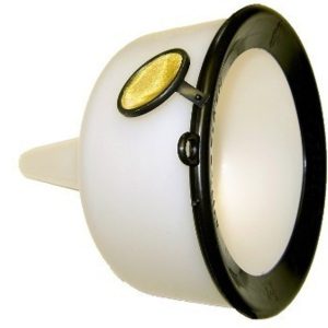WirthCo Funnel, Round, 9 Inch Top Inside Diameter X 10-1/2 Inch Overall Height, 1-1/8 Inch Spout Outside Diameter X 3-1/2 Inch Spout Length – 90190