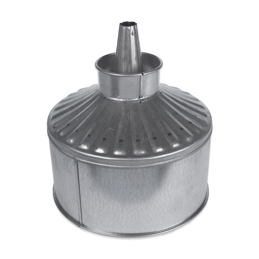 WirthCo Funnel, Round, 11-3/8 Inch Top Outside Diameter X 12-1/8 Inch Overall Height, 1 Inch Inside Diameter X 3-3/4 Inch Length Center Spout – 94469