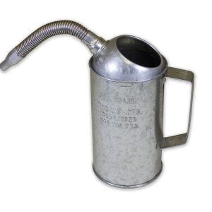WirthCo Measure and Pour Bottle, 2 Quart Measuring Capacity, Silver, Galvanized Steel, With Flexible Spout – 94486