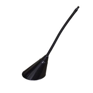 WirthCo Funnel, 7 Inch Diameter X 28 Inch Overall Height, 17 Inch Flexible Metal Spout, 2 Quart Capacity, Epoxy Coated, Steel, Offset Design – 94492