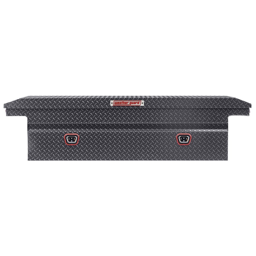 Weather Guard Tool Box, Crossover, Low Profile, Single Lid, Powder Coated, Gunmetal Gray, Aluminum – 121-6-04