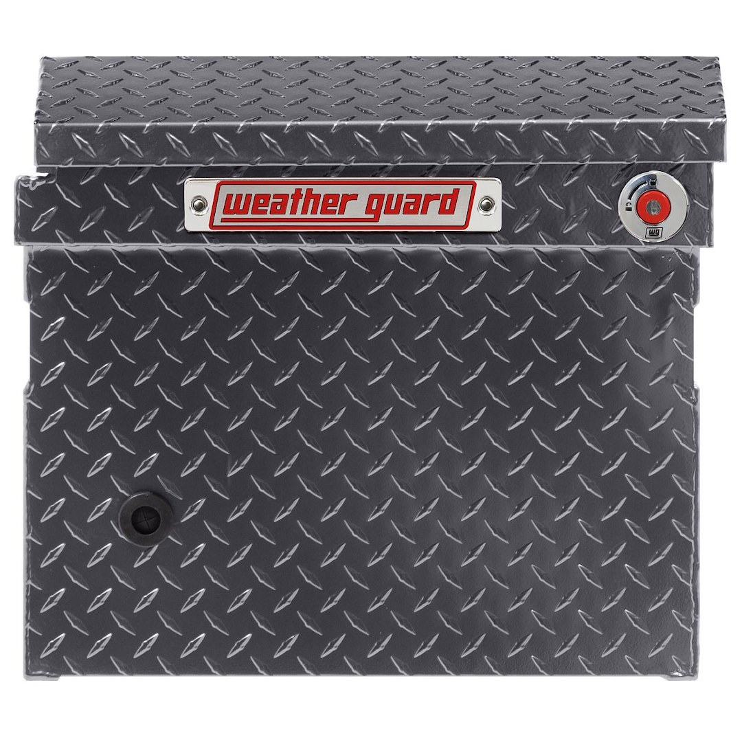 Weather Guard Tool Box, Crossover, Low Profile, Single Lid, Powder Coated, Gunmetal Gray, Aluminum – 121-6-04