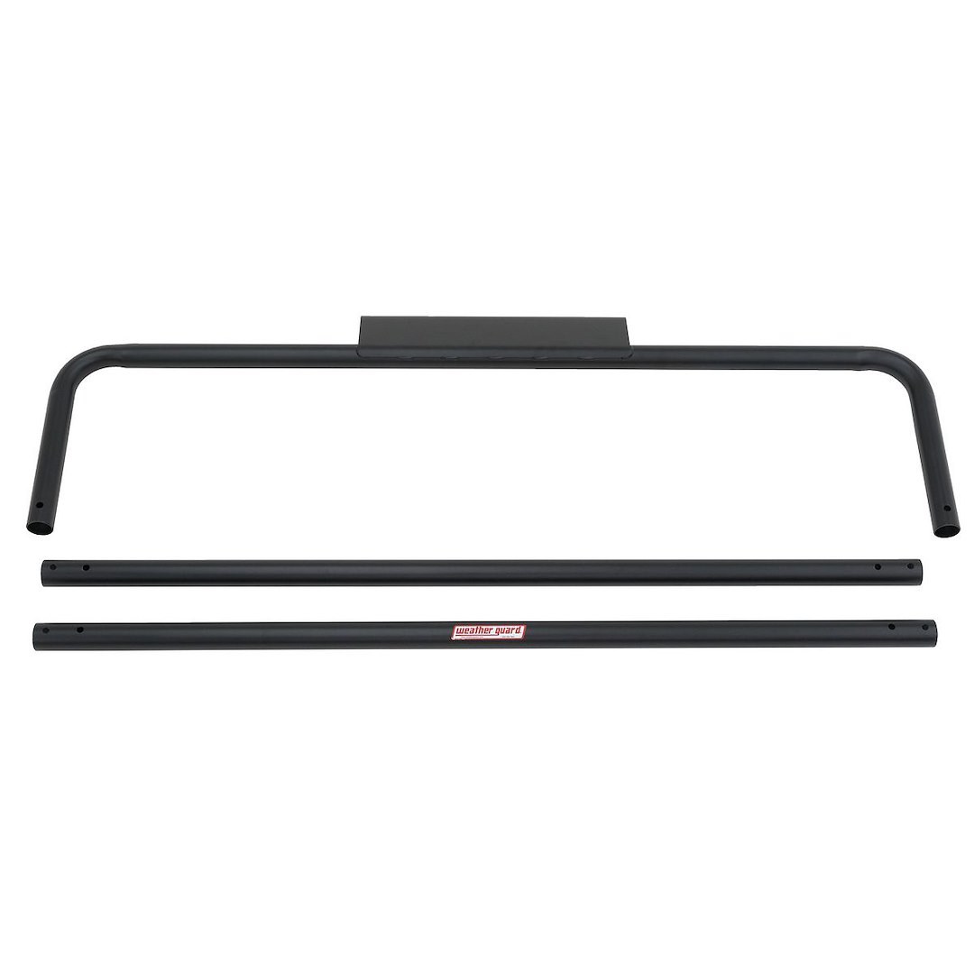 Weather Guard Ladder Rack, 1000 Pound Capacity, Stake Pocket Mount, Multi Fit, 34-3/4 Inch Height, Powder Coated, Matte Black, Steel – 1275-52-02