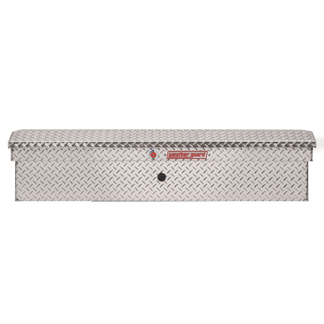 Weather Guard Tool Box, Lo-Side, Side Mount, Low Profile, Single Lid, Clear, Aluminum, 56 Inch Length X 17 Inch Width X 13 Inch Height – 178-0-04