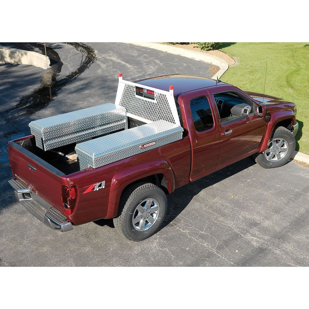 Weather Guard Headache Rack, Protect-A-Rail®, Mesh, White, Steel – 1906-3-02