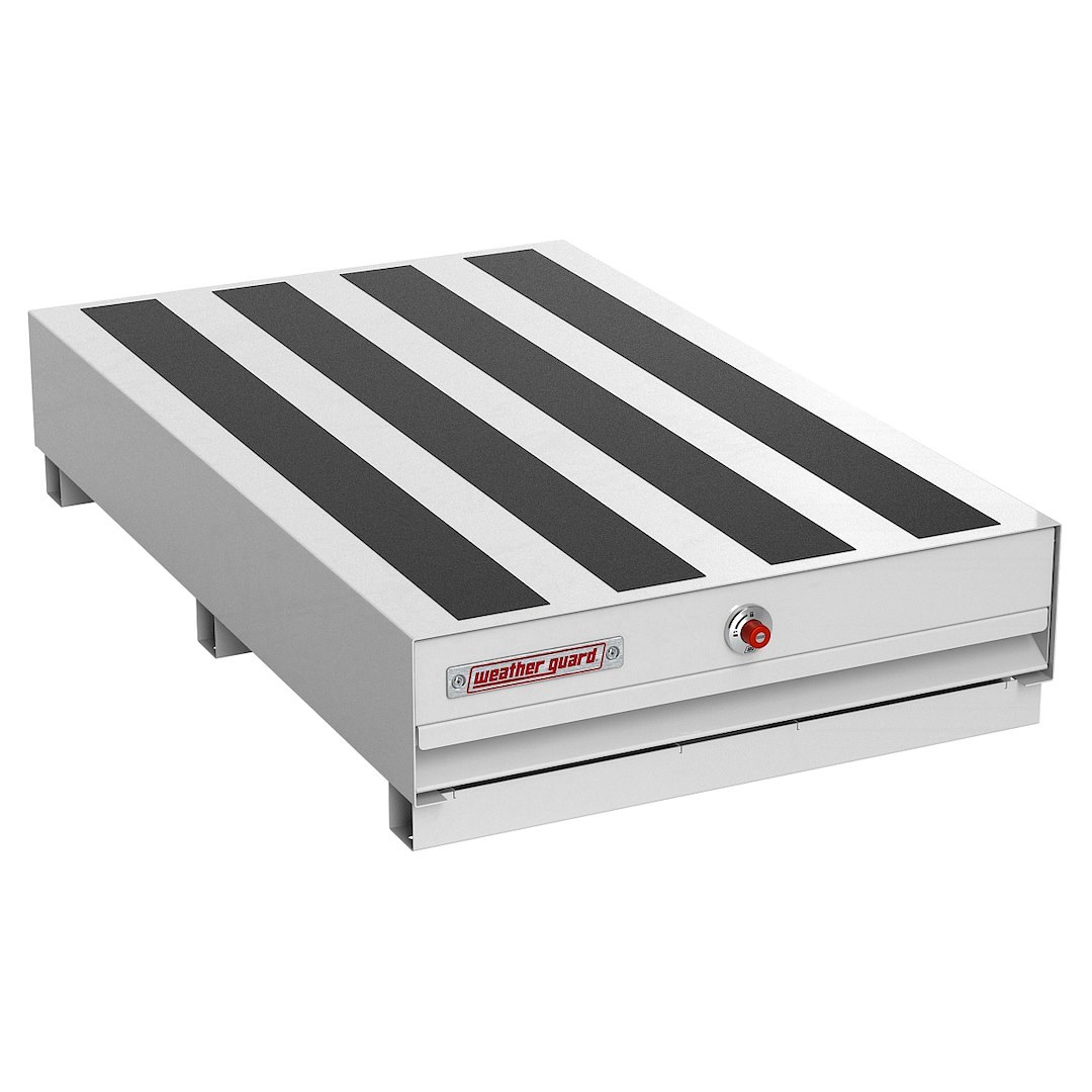 Weather Guard Bed Drawer, Pack Rat ®, 48 Inch Length X 30 Inch Width X 9-1/2 Inch Height, Lateral, One Drawer, Two Compartments, Steel – 307-3-04